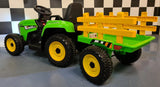 Dječji traktor na akumulator s prikolicom - zelen_2